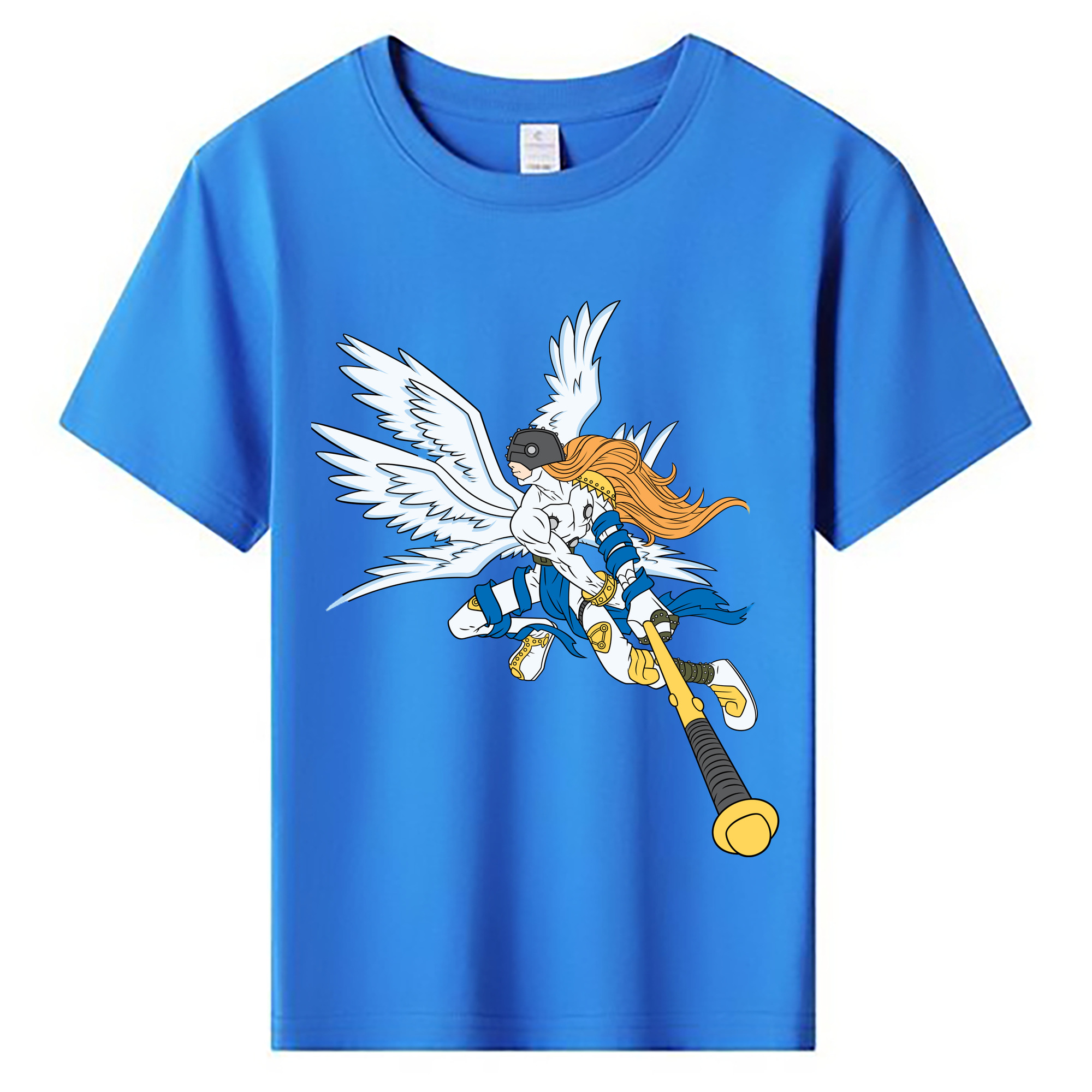 （画像用） Digimon デジタルモンスター/デジモン 綿100％キッズTシャツ（フロントプリント）